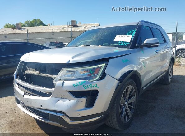 1FM5K7F85JGA15166 2018 FORD EXPLORER Silver Front left