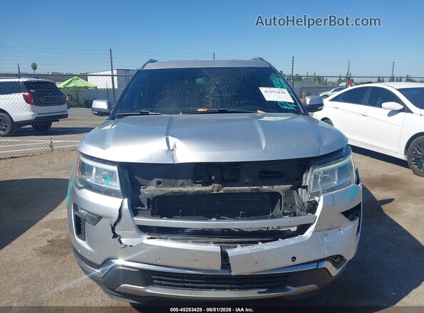 1FM5K7F85JGA15166 2018 FORD EXPLORER Silver Instrument cluster view