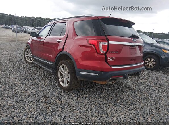 1FM5K7F85KGB01742 2019 FORD EXPLORER Red Задня ліва чверть