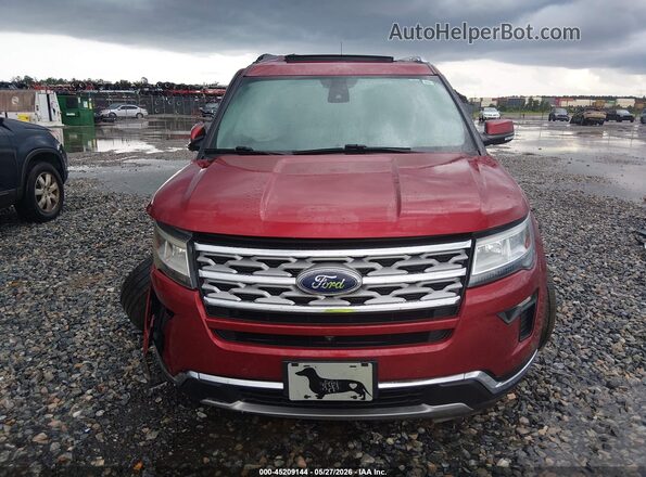 1FM5K7F85KGB01742 2019 FORD EXPLORER Red Вид задньої частини салону