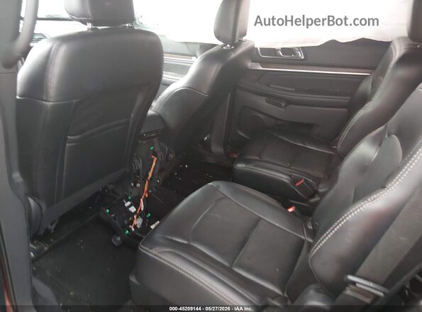 1FM5K7F85KGB01742 2019 FORD EXPLORER Red Вид наклейки з VIN-кодом