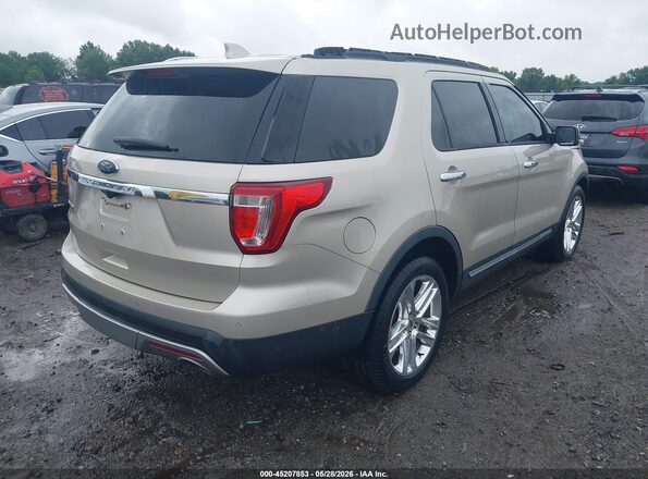 1FM5K7F86HGD78635 2017 FORD EXPLORER Золотой Задняя правая четверть