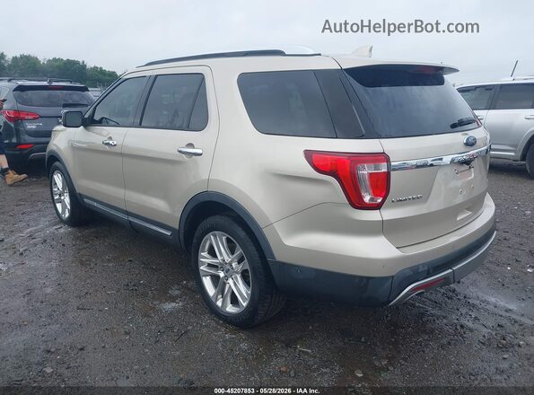 1FM5K7F86HGD78635 2017 FORD EXPLORER Золотой Задняя левая четверть