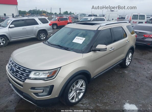 1FM5K7F86HGD78635 2017 FORD EXPLORER Золотой Вид спереди