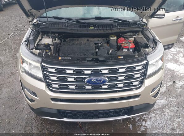 1FM5K7F86HGD78635 2017 FORD EXPLORER Золотой Вид сзади