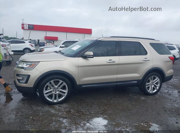 1FM5K7F86HGD78635 2017 FORD EXPLORER Золотой Панорамный вид салона 360°