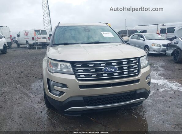 1FM5K7F86HGD78635 2017 FORD EXPLORER Золотой Вид щитка приборов