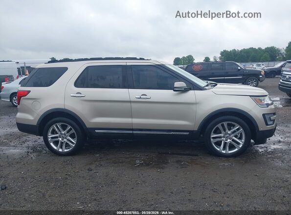 1FM5K7F86HGD78635 2017 FORD EXPLORER Золотой Вид задней части салона