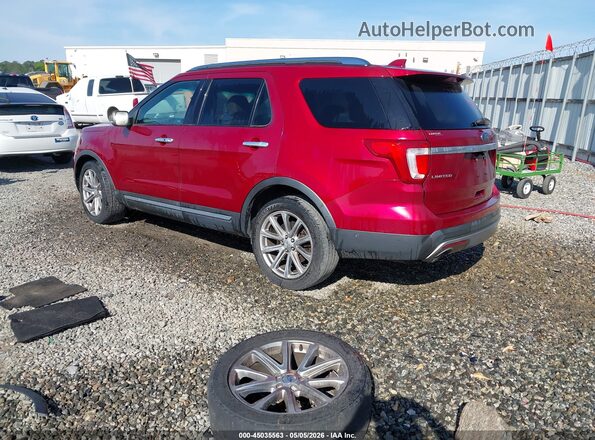 1FM5K7F87GGA69013 2016 FORD FORD EXPLORER Red უკანა მარცხენა