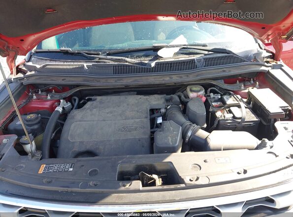 1FM5K7F87GGA69013 2016 FORD FORD EXPLORER Red უკანა ხედი