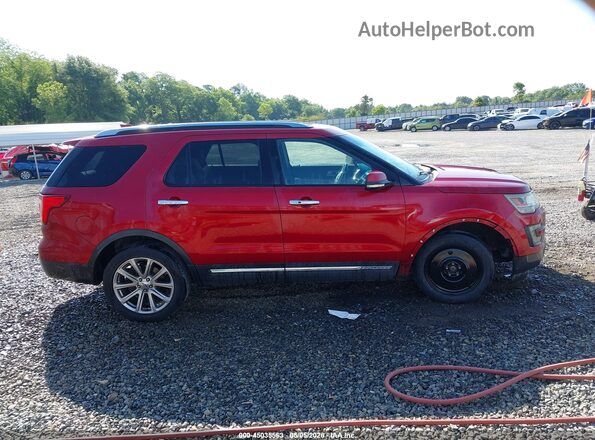 1FM5K7F87GGA69013 2016 FORD FORD EXPLORER Red სალონის 360-გრადუსიანი ხედი