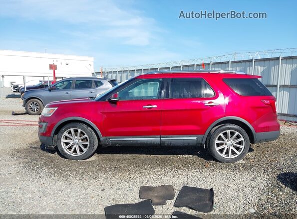 1FM5K7F87GGA69013 2016 FORD FORD EXPLORER Red 
