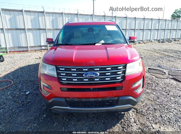1FM5K7F87GGA69013 2016 FORD FORD EXPLORER Red უკანა სალონის ხედი