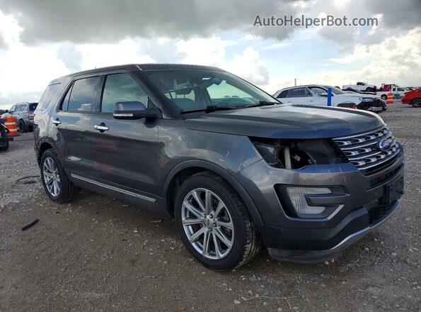 1FM5K7F88HGC68718 2017 FORD EXPLORER Gray 