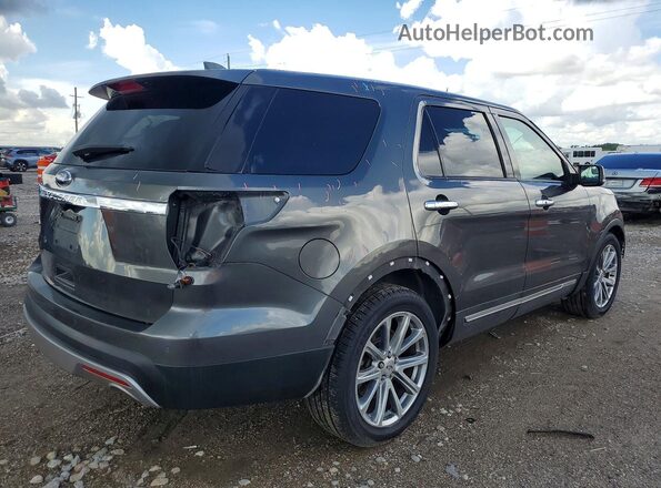 1FM5K7F88HGC68718 2017 FORD EXPLORER Gray 