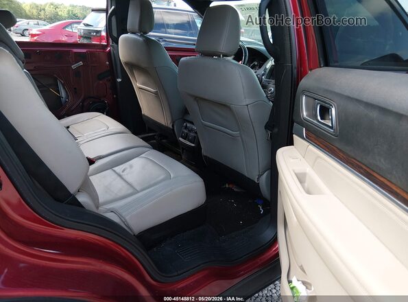 1FM5K7F88JGA39638 2018 FORD EXPLORER Red Вид наклейки з VIN-кодом
