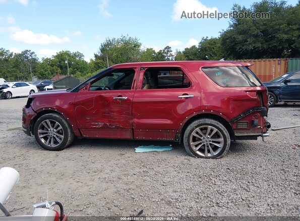 1FM5K7F88JGA39638 2018 FORD EXPLORER Red 