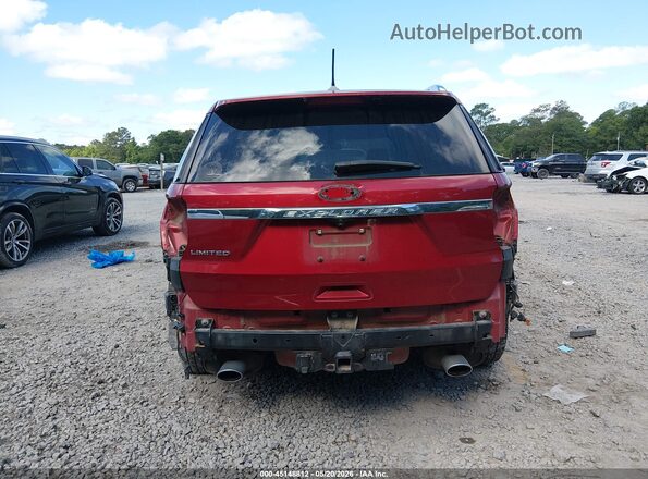 1FM5K7F88JGA39638 2018 FORD EXPLORER Red 