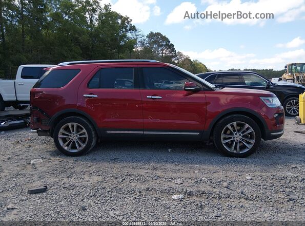 1FM5K7F88JGA39638 2018 FORD EXPLORER Red Панорамний вид салону 360°