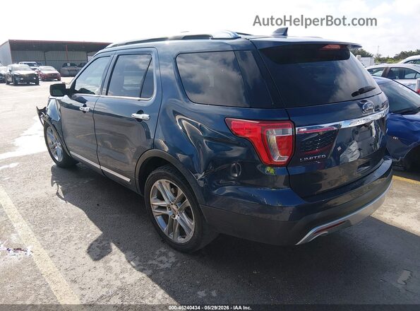 1FM5K7F89GGC69682 2016 FORD EXPLORER Blue Հետևի ձախ
