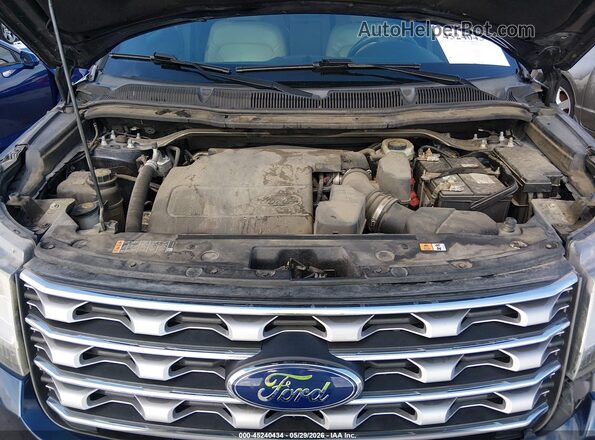 1FM5K7F89GGC69682 2016 FORD EXPLORER Blue Հետևի տեսք