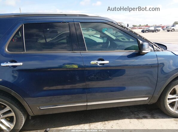 1FM5K7F89GGC69682 2016 FORD EXPLORER Blue Սալոնի հետևի տեսք