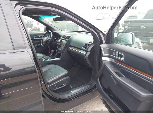 1FM5K7F89GGD12529 2016 FORD FORD EXPLORER Black Front interior view