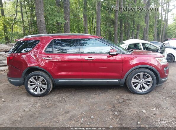 1FM5K7F89JGA27451 2018 FORD EXPLORER Red 
