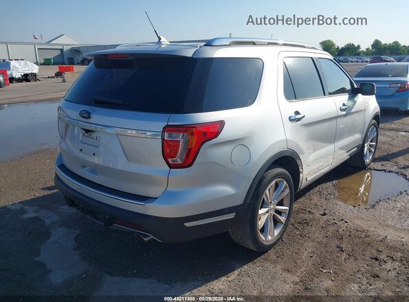 1FM5K7F89JGA79663 2018 FORD EXPLORER Silver Rear right