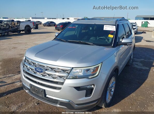 1FM5K7F89JGA79663 2018 FORD EXPLORER Silver Front view