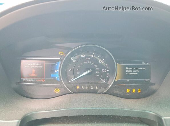 1FM5K7FH1GGA56239 2016 FORD FORD EXPLORER White Widok zestawu wskaźników
