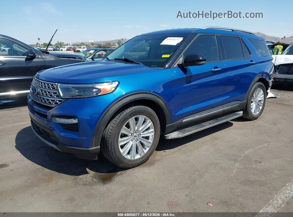 1FM5K7FW3MNA09557 2021 FORD EXPLORER Blue 