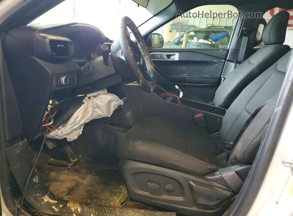 1FM5K8AB1MGC01378 2021 FORD EXPLORER White Սալոնի դիմացի տեսք