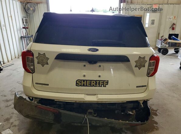 1FM5K8AB1MGC01378 2021 FORD EXPLORER White Հետևի տեսք
