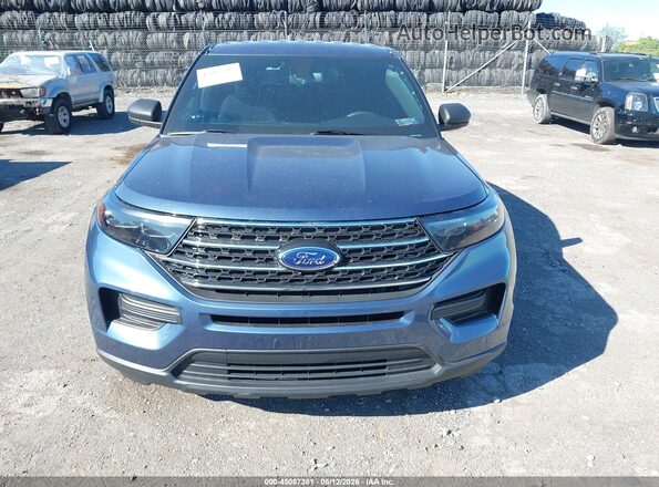 1FM5K8AB1NGC19638 2022 FORD POLICE INTERCEPTOR Blue Widok wnętrza z tyłu