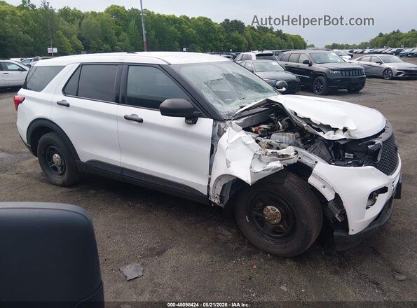 1FM5K8AB3MGA41939 2021 FORD POLICE INTERCEPTOR White უკანა სალონის ხედი