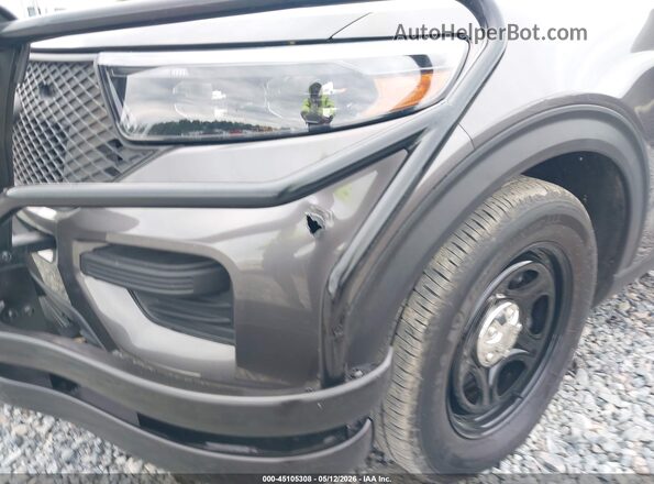 1FM5K8AB5MGA43546 2021 FORD POLICE INTERCEPTOR Gray Դիմացի տեսք