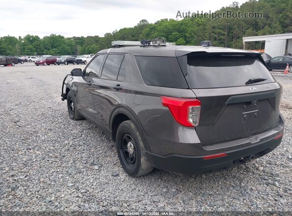 1FM5K8AB5MGA43546 2021 FORD POLICE INTERCEPTOR Gray Հետևի ձախ