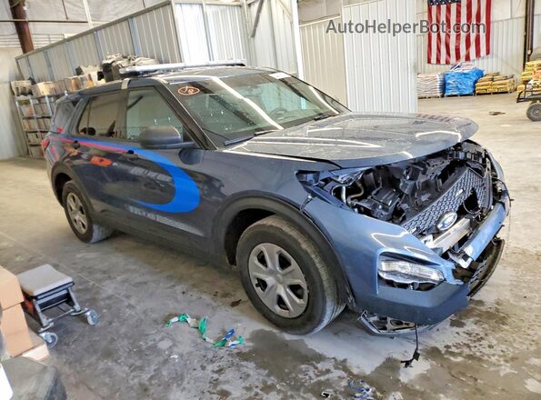 1FM5K8AB7NGC52675 2022 FORD EXPLORER Blue Front right