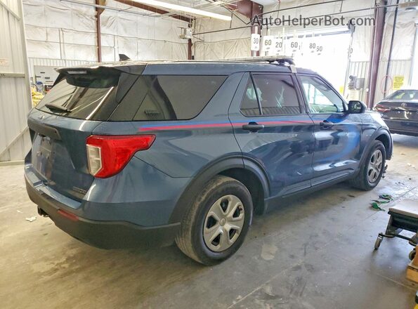 1FM5K8AB7NGC52675 2022 FORD EXPLORER Blue Rear right