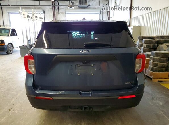 1FM5K8AB7NGC52675 2022 FORD EXPLORER Blue Rear view
