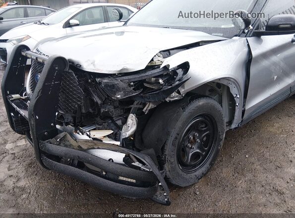 1FM5K8AC2MNA05695 2021 FORD POLICE INTERCEPTOR Silver Вид спереду
