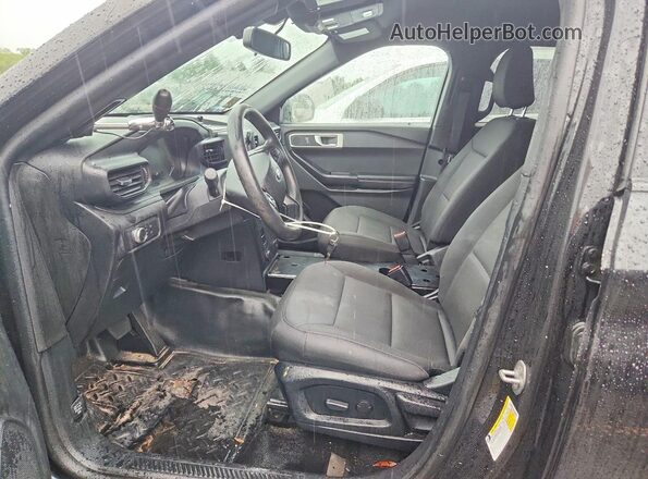 1FM5K8AC3MNA14177 2021 FORD EXPLORER Black Вид салону спереду