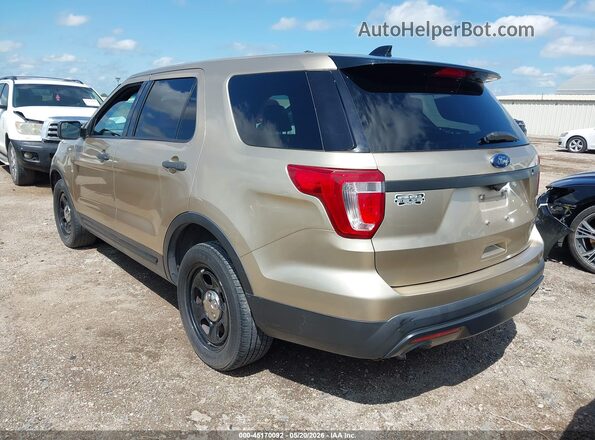 1FM5K8AR0HGD57978 2017 FORD UTILITY POLICE INTERCEPTOR Gold Tył lewy