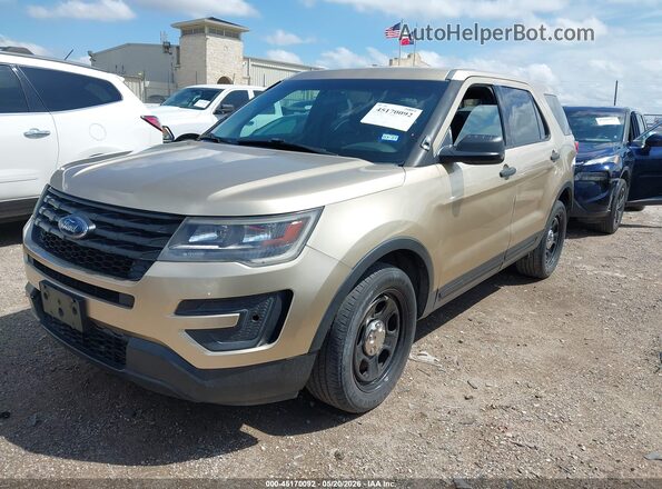 1FM5K8AR0HGD57978 2017 FORD UTILITY POLICE INTERCEPTOR Gold Przód lewy