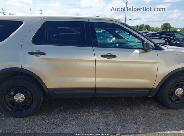1FM5K8AR0HGD57978 2017 FORD UTILITY POLICE INTERCEPTOR Gold Widok wnętrza z tyłu