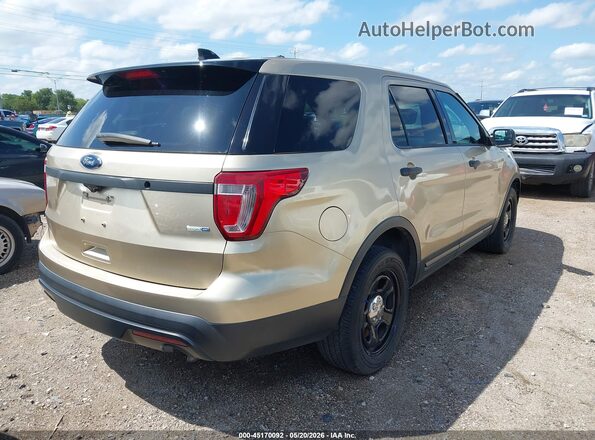 1FM5K8AR0HGD57978 2017 FORD UTILITY POLICE INTERCEPTOR Gold Tył prawy