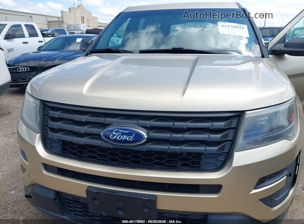 1FM5K8AR0HGD57978 2017 FORD UTILITY POLICE INTERCEPTOR Gold Widok z przodu