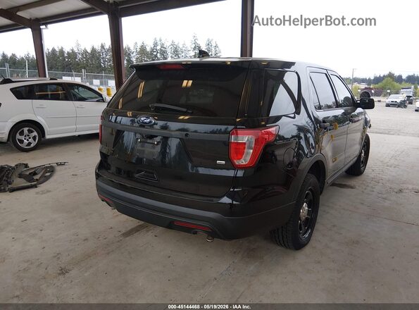 1FM5K8AR1GGD32053 2016 FORD UTILITY POLICE INTERCEPTOR Black Задня права чверть