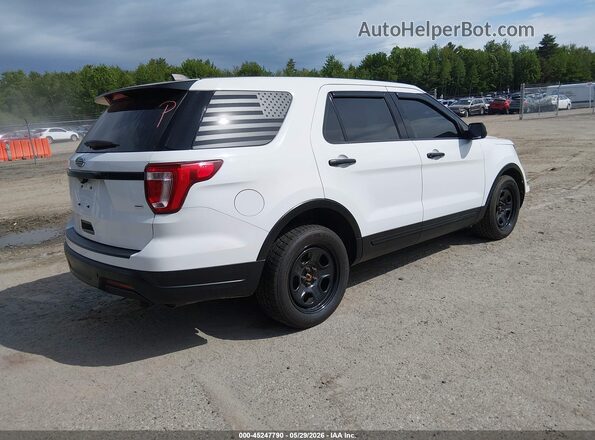 1FM5K8AR1JGC16939 2018 FORD POLICE INTERCEPTOR White Հետևի աջ